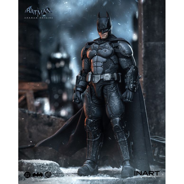 INART - Batman (versione danneggiata dalla battaglia) - Batman: Arkham Origins Figura in scala 1/12