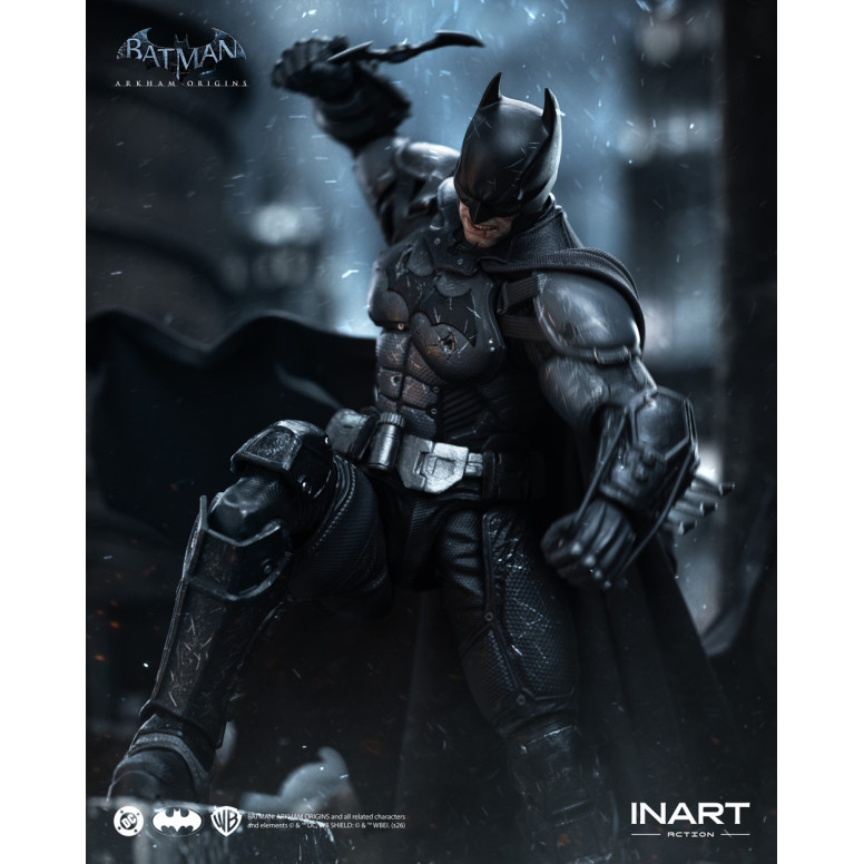 INART - Batman (versione danneggiata dalla battaglia) - Batman: Arkham Origins Figura in scala 1/12