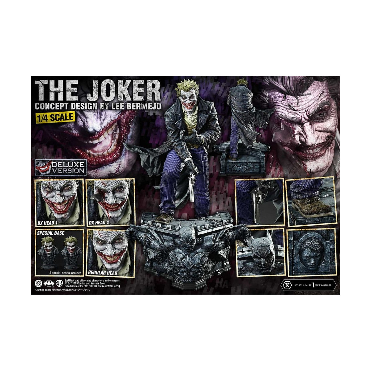Prime 1 Studio - Joker (design concettuale di Lee Bermejo) Versione bonus DX - Serie Ultimate Premium Masterline 1/4