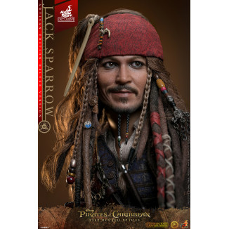 Hot Toys Pirati dei Caraibi - Jack Sparrow Edizione Artigianale Versione Deluxe - I morti non raccontano storie