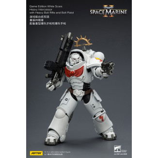 JoyToy - Space Marines II - Cicatrici bianche - Intercessore pesante con fucile pesante e pistola a proiettile 1/18