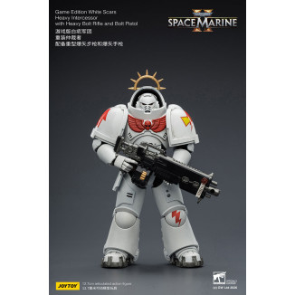 JoyToy - Space Marines II - Cicatrici bianche - Intercessore pesante con fucile pesante e pistola a proiettile 1/18