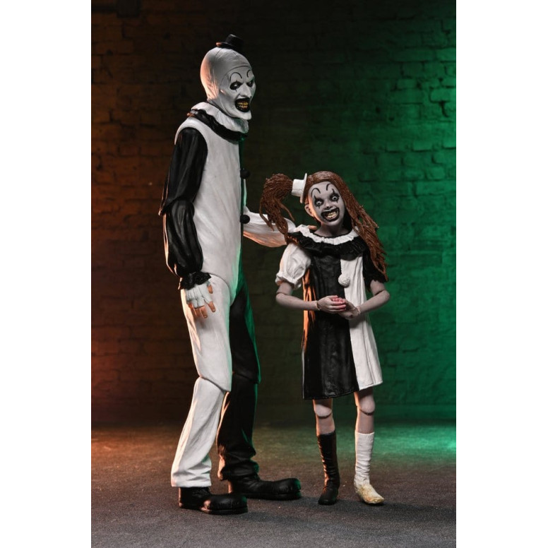 Neca Terrifier 2 - Ultimate Art il clown e la piccola ragazza pallida