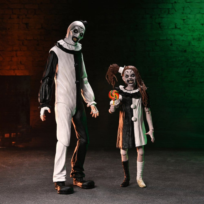 Neca Terrifier 2 - Ultimate Art il clown e la piccola ragazza pallida