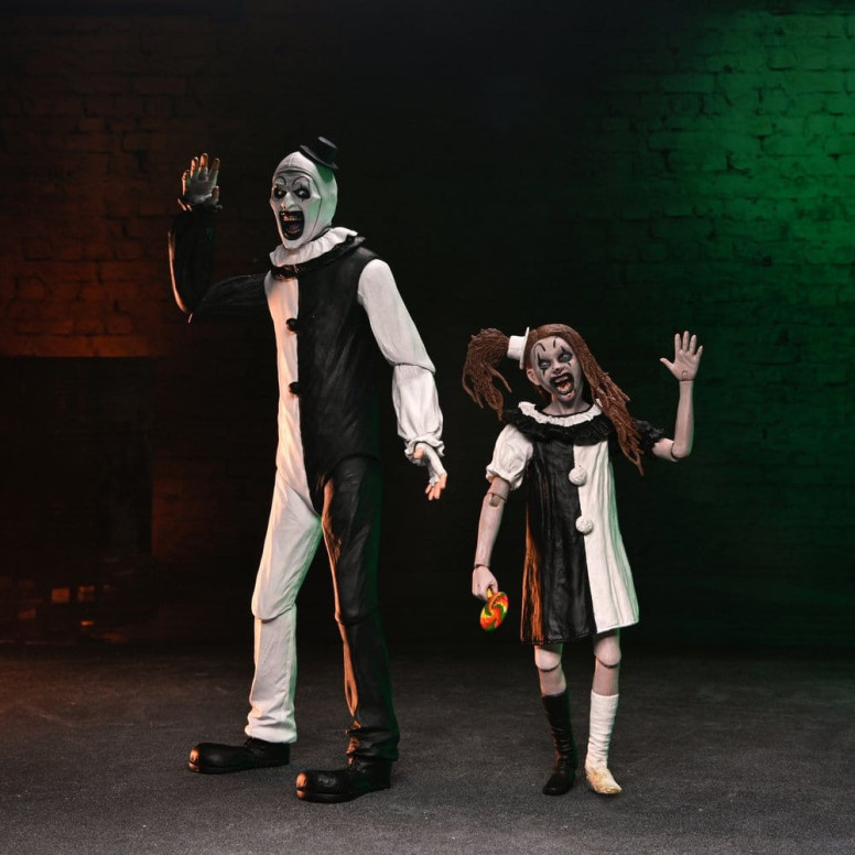 Neca Terrifier 2 - Ultimate Art il clown e la piccola ragazza pallida