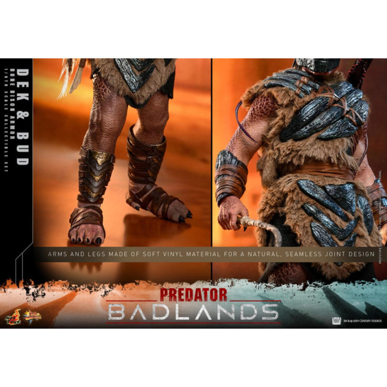 Hot Toys - Predator: Badlands - Dek (armatura Bone Bison) e Bud MMS 1/6
