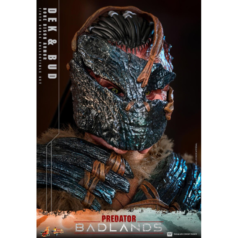 Hot Toys - Predator: Badlands - Dek (armatura Bone Bison) e Bud MMS 1/6