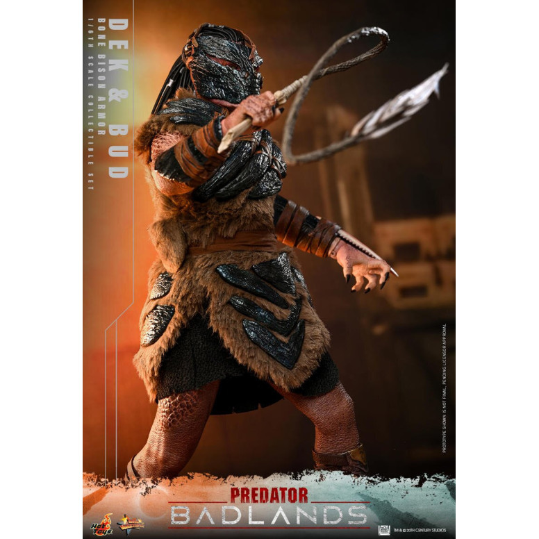 Hot Toys - Predator: Badlands - Dek (armatura Bone Bison) e Bud MMS 1/6