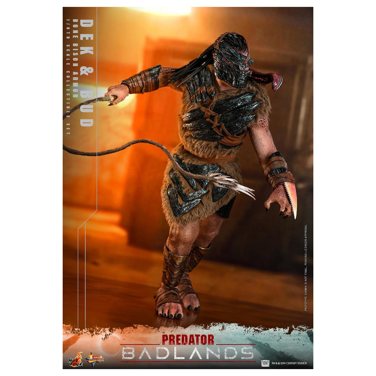Hot Toys - Predator: Badlands - Dek (armatura Bone Bison) e Bud MMS 1/6