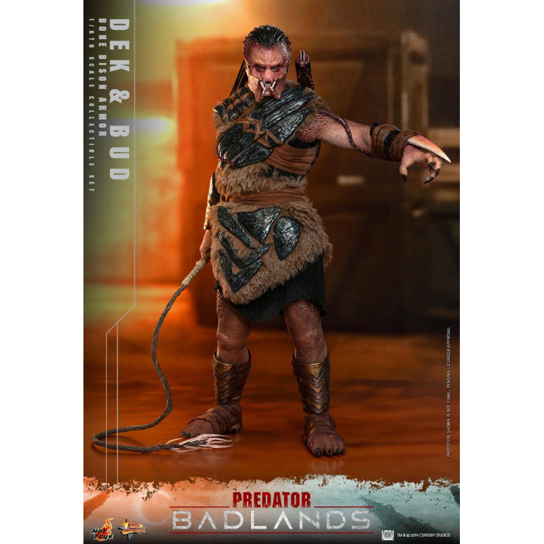 Hot Toys - Predator: Badlands - Dek (armatura Bone Bison) e Bud MMS 1/6