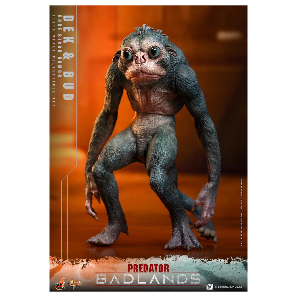 Hot Toys - Predator: Badlands - Dek (armatura Bone Bison) e Bud MMS 1/6