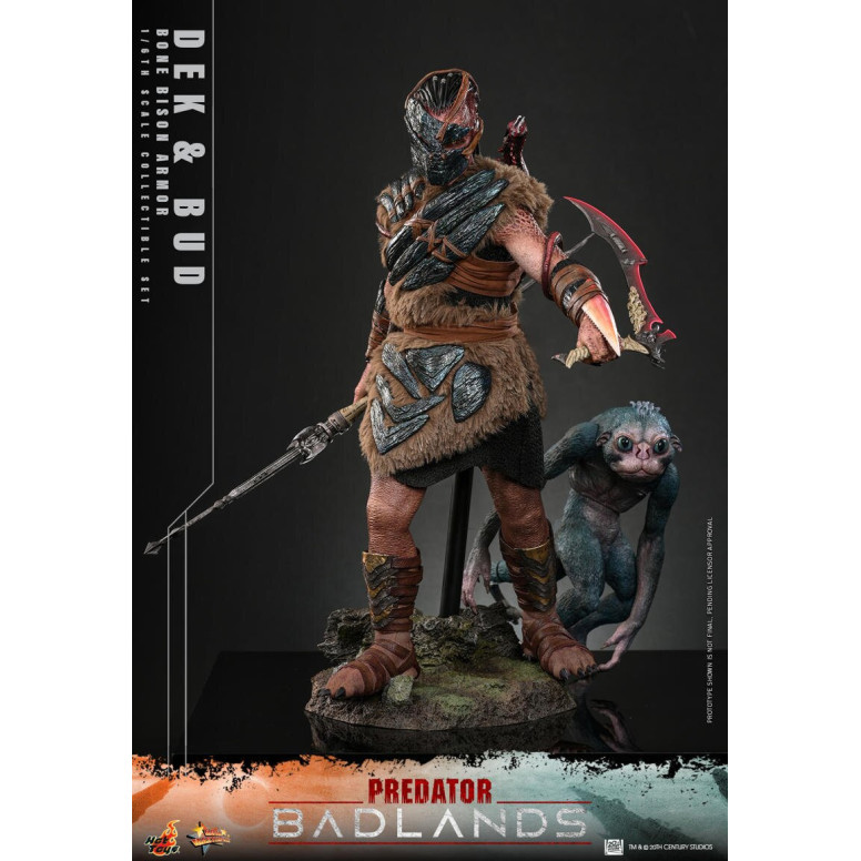 Hot Toys - Predator: Badlands - Dek (armatura Bone Bison) e Bud MMS 1/6