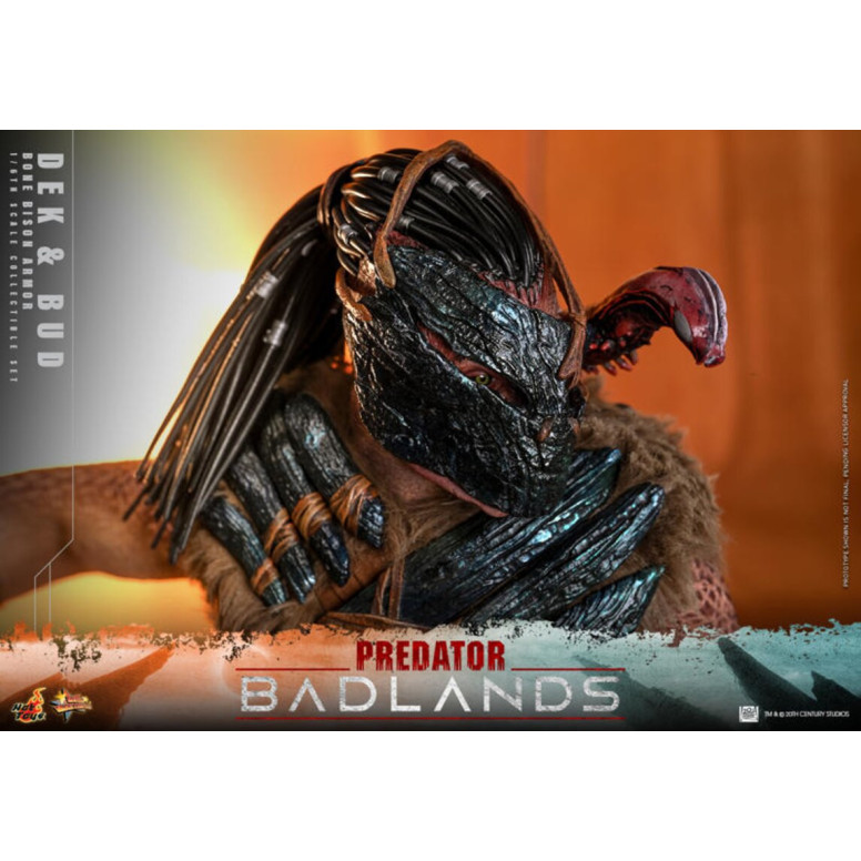Hot Toys - Predator: Badlands - Dek (armatura Bone Bison) e Bud MMS 1/6