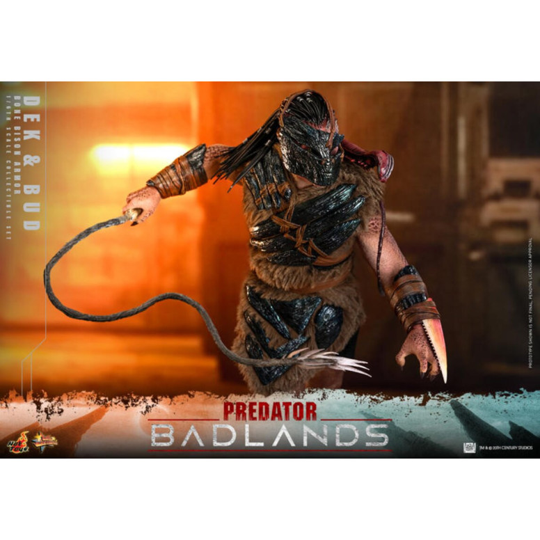 Hot Toys - Predator: Badlands - Dek (armatura Bone Bison) e Bud MMS 1/6