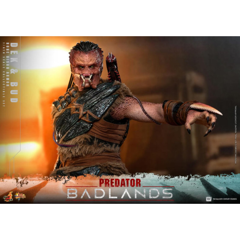 Hot Toys - Predator: Badlands - Dek (armatura Bone Bison) e Bud MMS 1/6