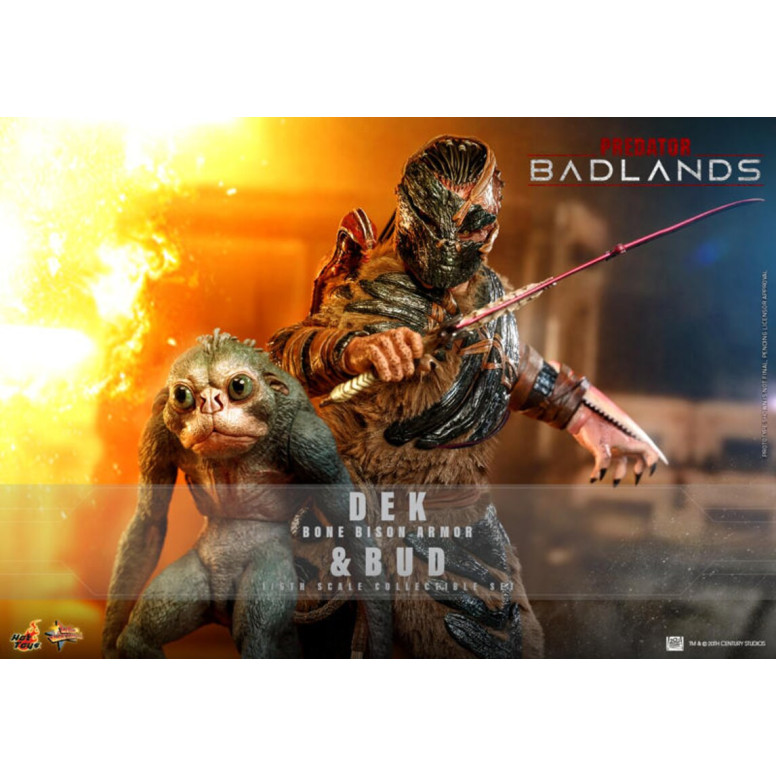 Hot Toys - Predator: Badlands - Dek (armatura Bone Bison) e Bud MMS 1/6