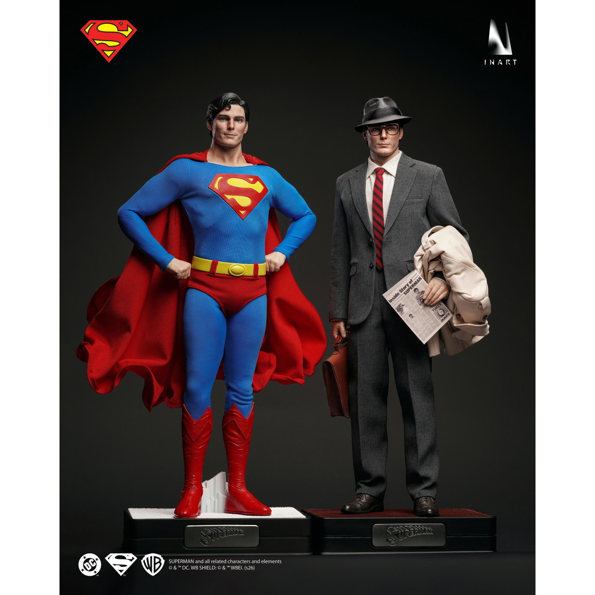 INART - Superman e Clark Kent 1978 in scala 1/6 Figurina da collezione