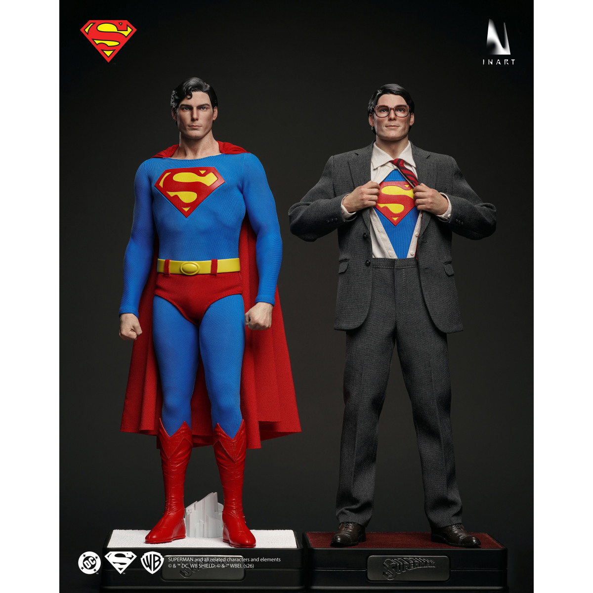 INART - Superman e Clark Kent 1978 in scala 1/6 Figurina da collezione