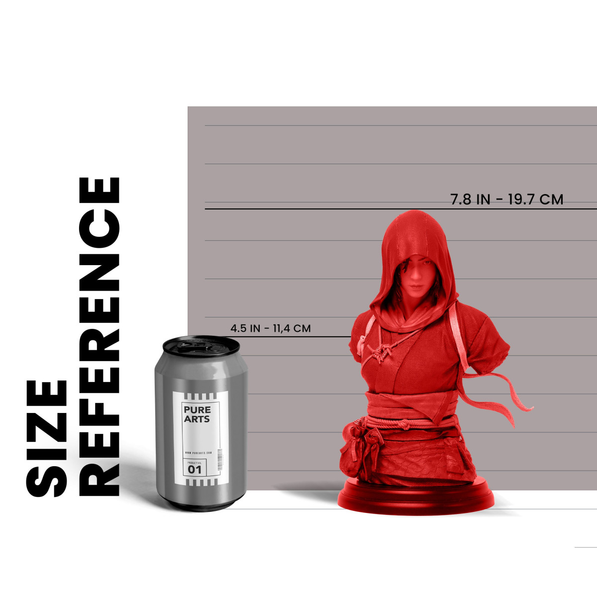 Pure Arts - Busto in scala 1/4 di Naoe - Assassin's Creed Shadows