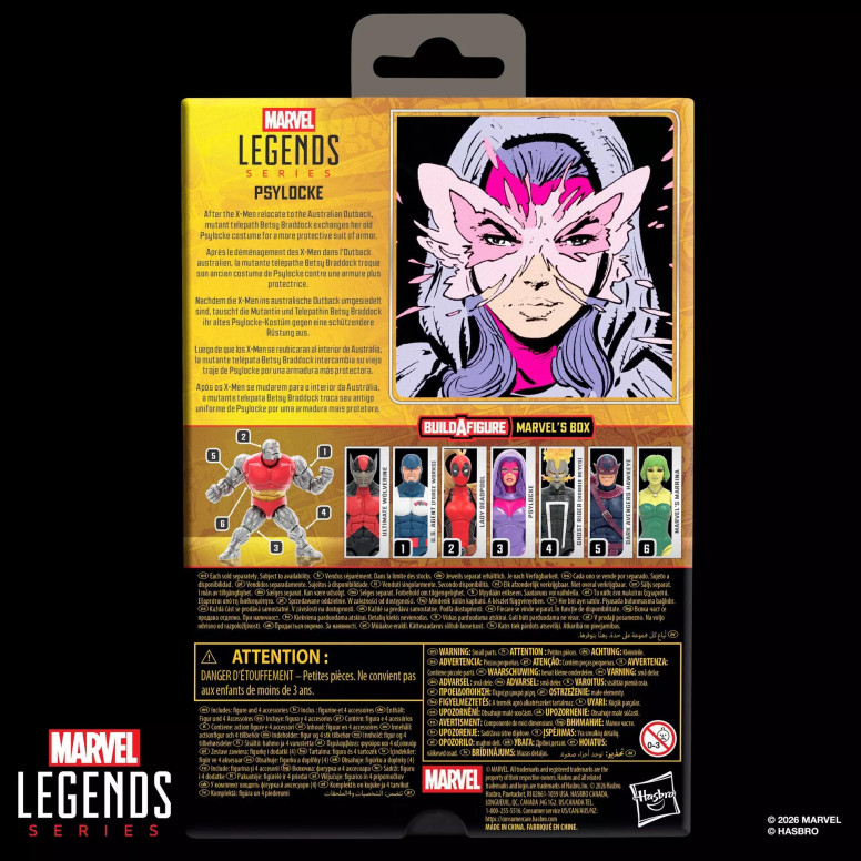 Marvel Legends - Psylocke (Epoca Outback) - Scatola BAF