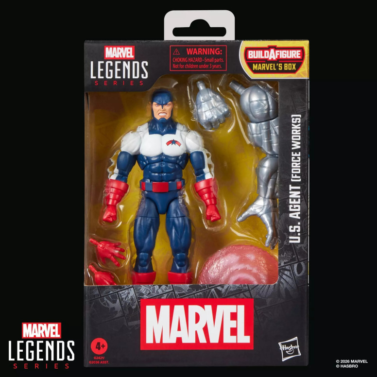 Marvel Legends - U.S. Agente (Opere di forza) - Box BAF