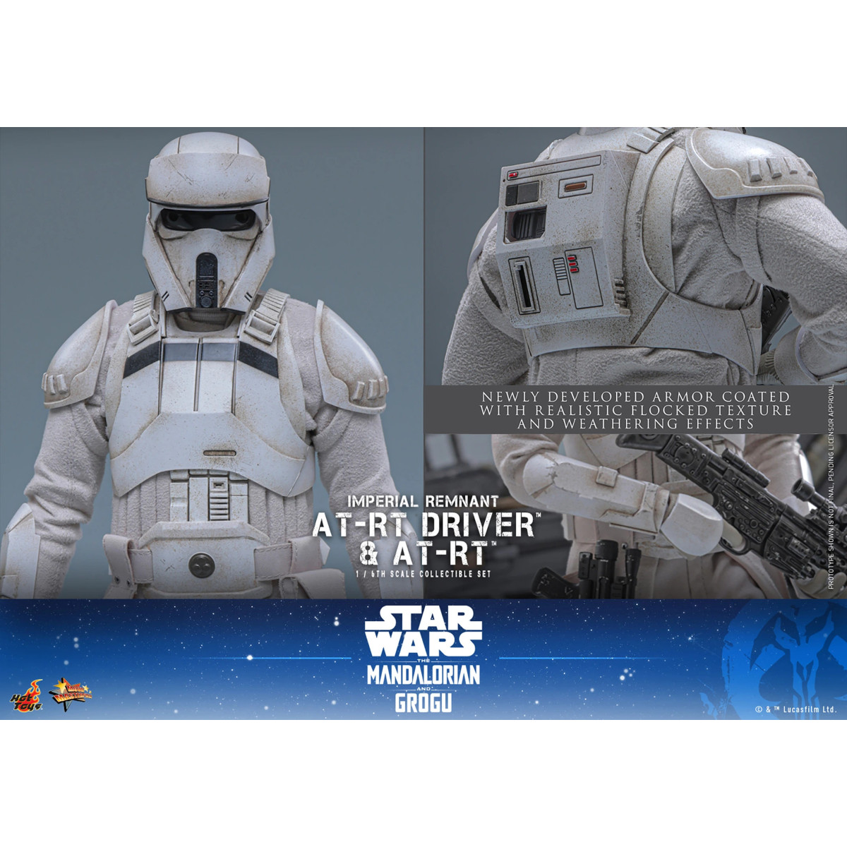 Hot Toys Star Wars - Autista AT-RT Imperial Remnant e AT-RT 60 MMS 1/6 - Star Wars: The Mandalorian & Grogu