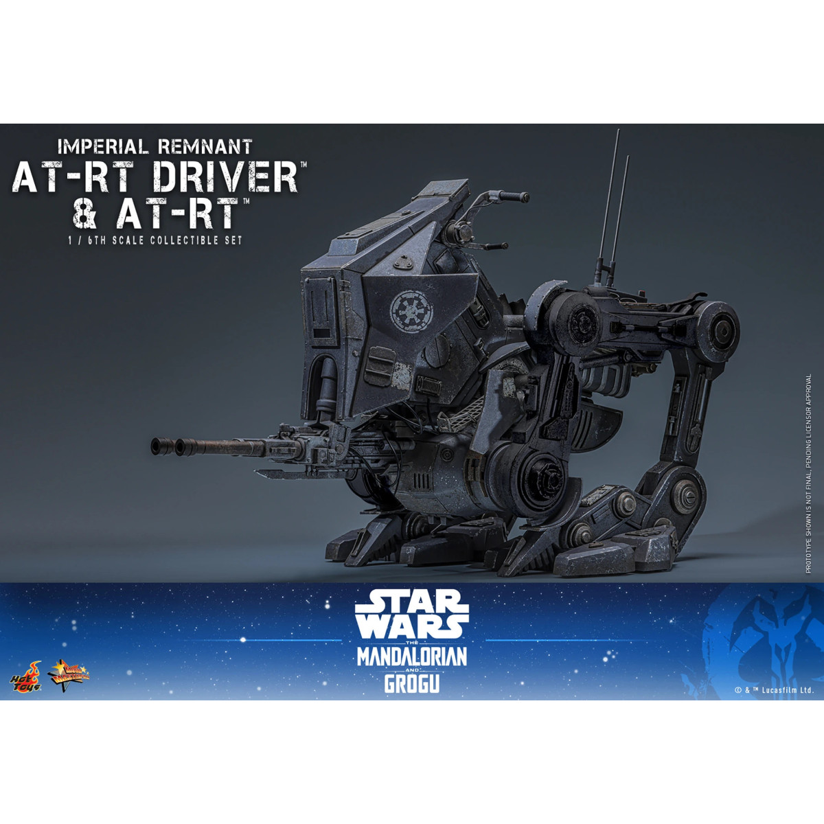 Hot Toys Star Wars - Autista AT-RT Imperial Remnant e AT-RT 60 MMS 1/6 - Star Wars: The Mandalorian & Grogu