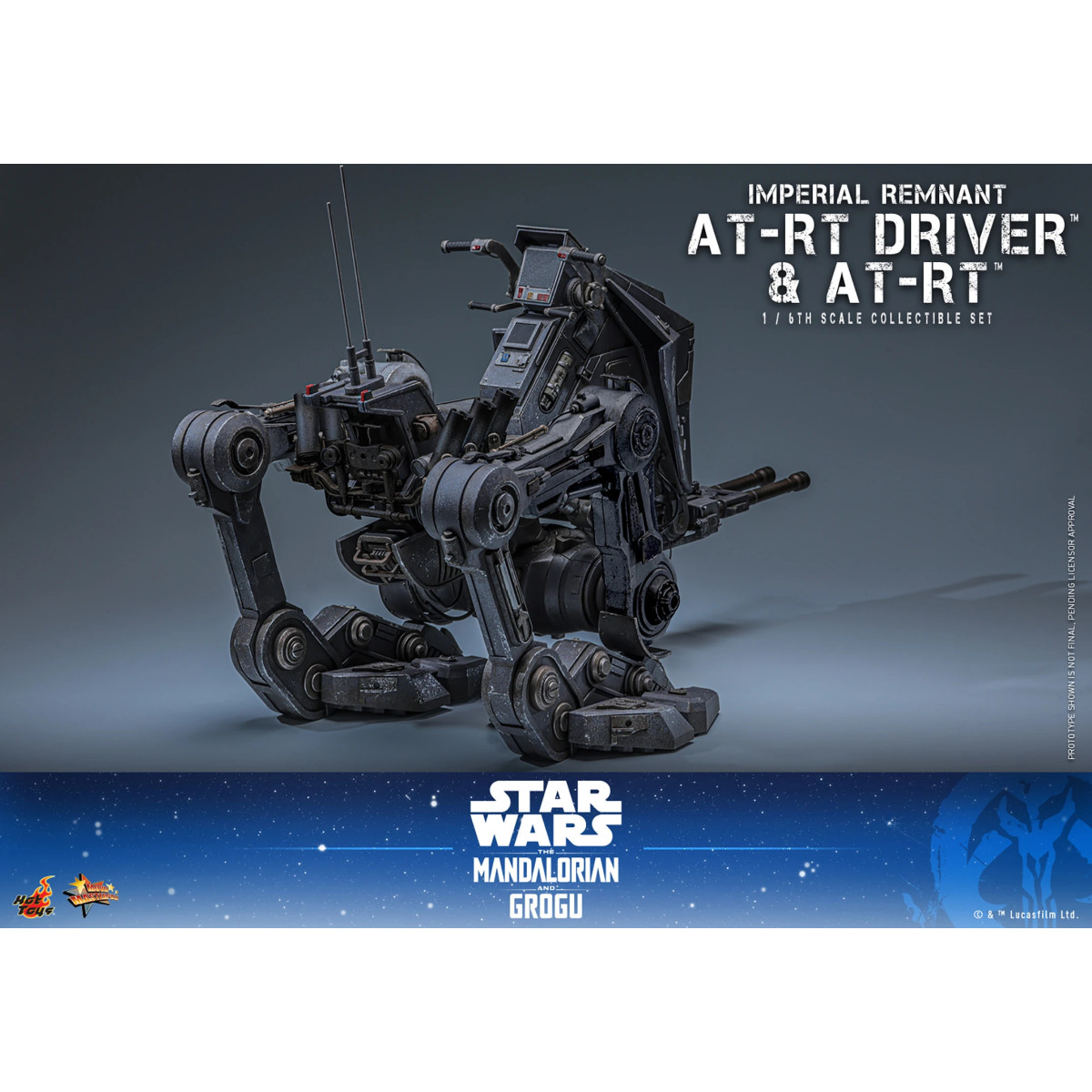Hot Toys Star Wars - Autista AT-RT Imperial Remnant e AT-RT 60 MMS 1/6 - Star Wars: The Mandalorian & Grogu