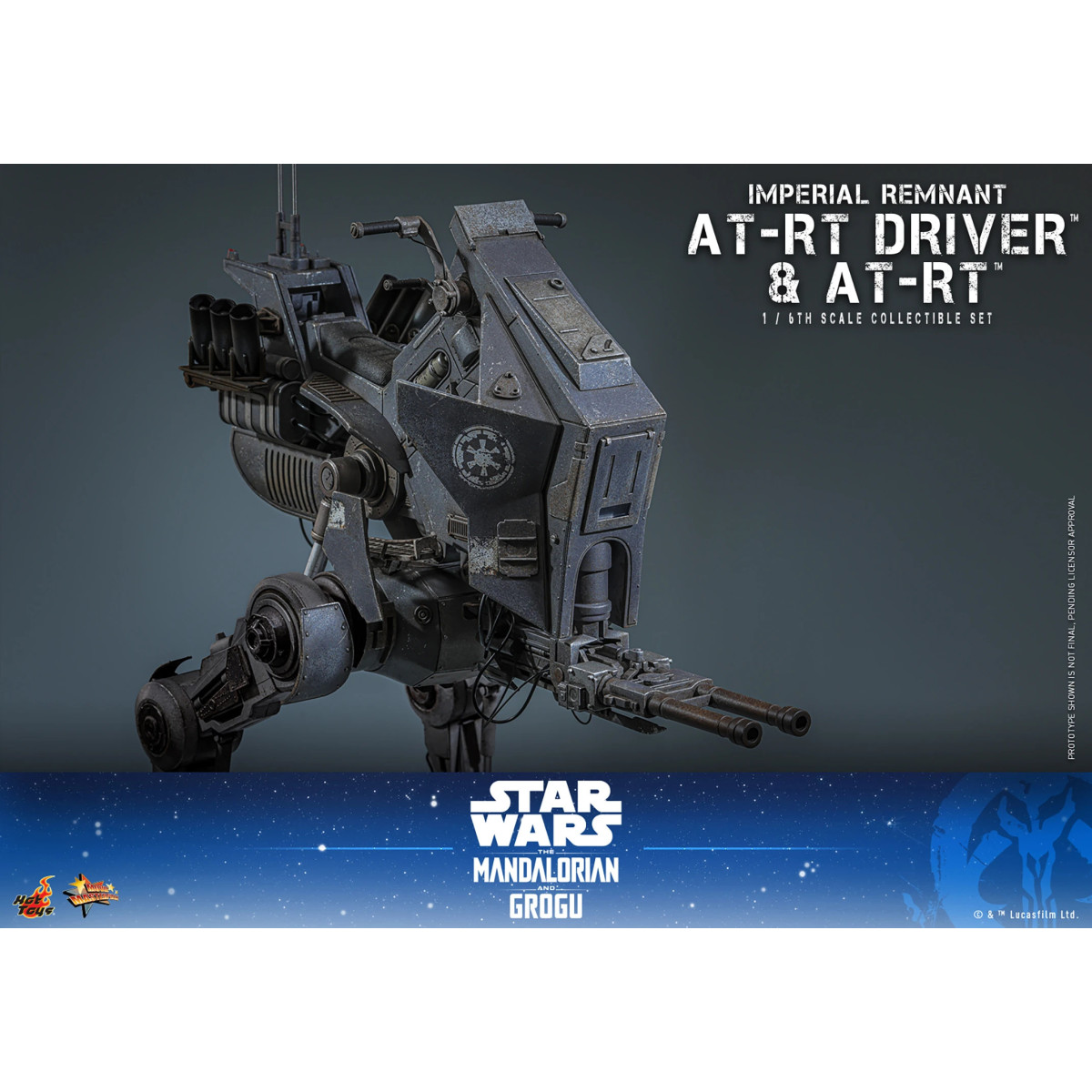 Hot Toys Star Wars - Autista AT-RT Imperial Remnant e AT-RT 60 MMS 1/6 - Star Wars: The Mandalorian & Grogu