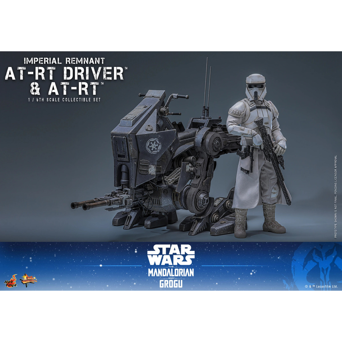 Hot Toys Star Wars - Autista AT-RT Imperial Remnant e AT-RT 60 MMS 1/6 - Star Wars: The Mandalorian & Grogu