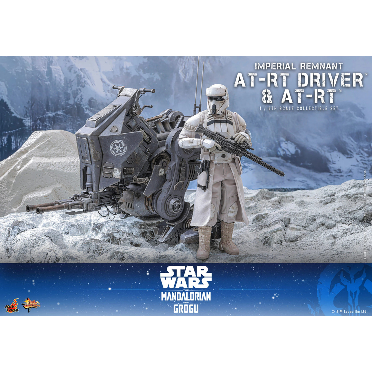 Hot Toys Star Wars - Autista AT-RT Imperial Remnant e AT-RT 60 MMS 1/6 - Star Wars: The Mandalorian & Grogu