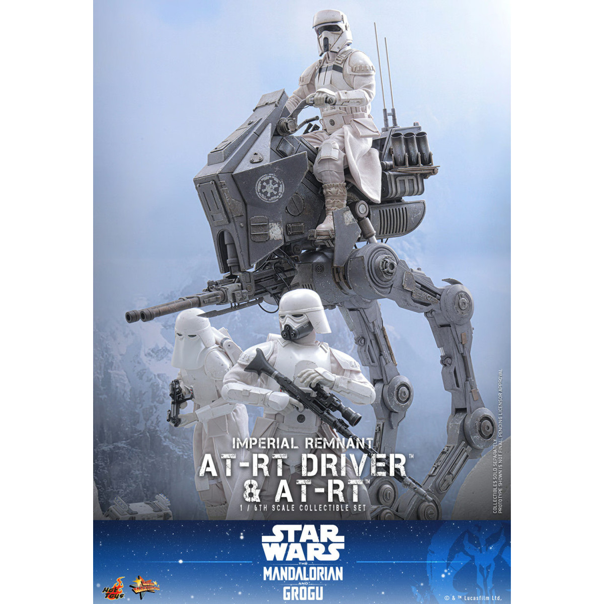 Hot Toys Star Wars - Autista AT-RT Imperial Remnant e AT-RT 60 MMS 1/6 - Star Wars: The Mandalorian & Grogu