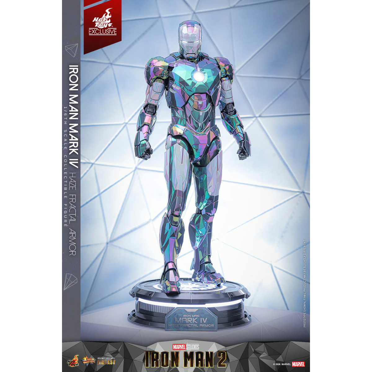 Hot Toys Iron Man 2 - Iron Man Mark IV (armatura frattale Haze) Die Cast Hot Toys Exclusive MMS 1/6