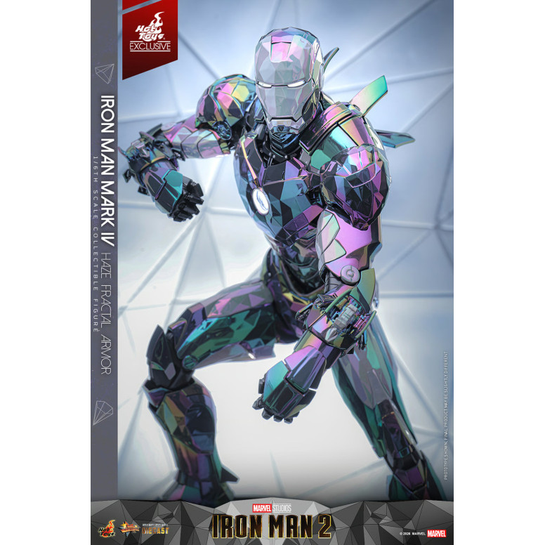 Hot Toys Iron Man 2 - Iron Man Mark IV (armatura frattale Haze) Die Cast Hot Toys Exclusive MMS 1/6
