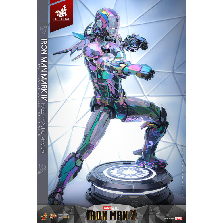 Hot Toys Iron Man 2 - Iron Man Mark IV (armatura frattale Haze) Die Cast Hot Toys Exclusive MMS 1/6