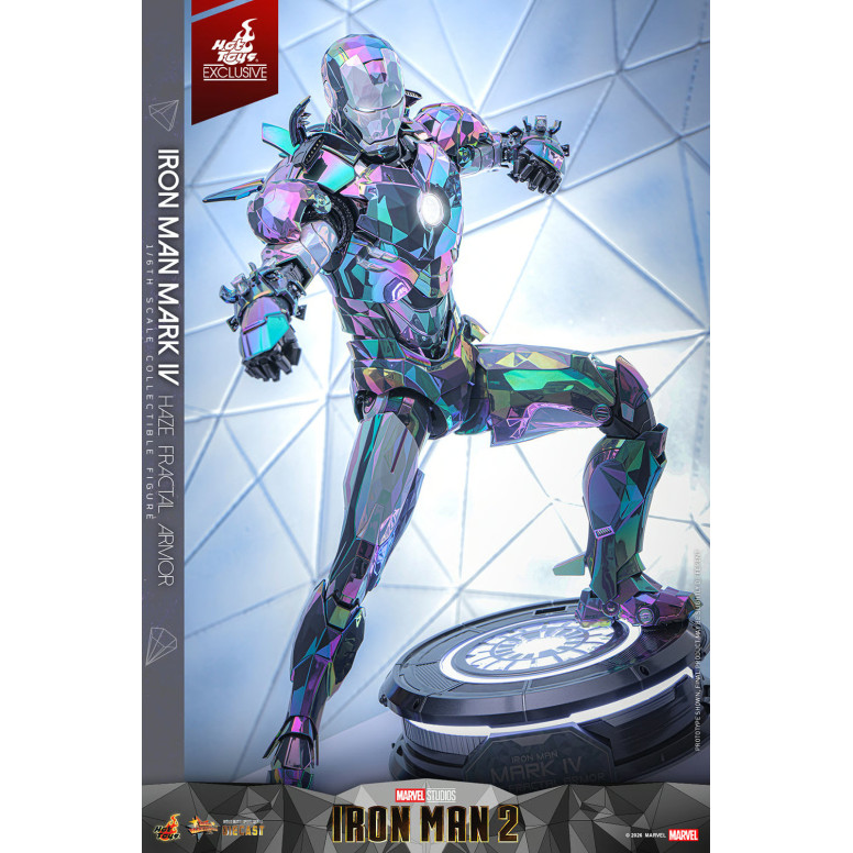 Hot Toys Iron Man 2 - Iron Man Mark IV (armatura frattale Haze) Die Cast Hot Toys Exclusive MMS 1/6