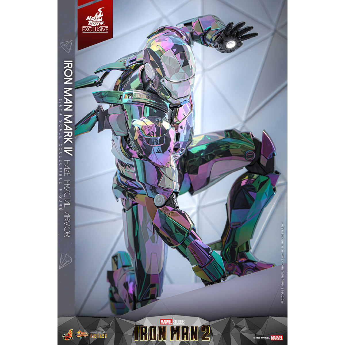 Hot Toys Iron Man 2 - Iron Man Mark IV (armatura frattale Haze) Die Cast Hot Toys Exclusive MMS 1/6