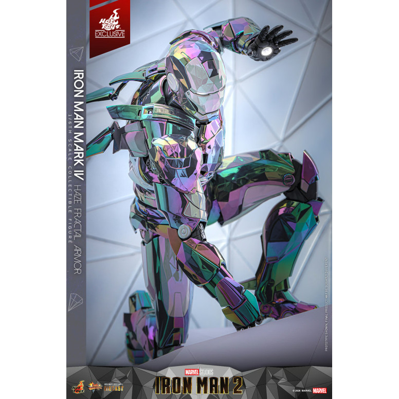 Hot Toys Iron Man 2 - Iron Man Mark IV (armatura frattale Haze) Die Cast Hot Toys Exclusive MMS 1/6