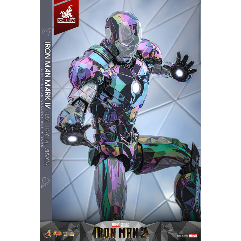Hot Toys Iron Man 2 - Iron Man Mark IV (armatura frattale Haze) Die Cast Hot Toys Exclusive MMS 1/6