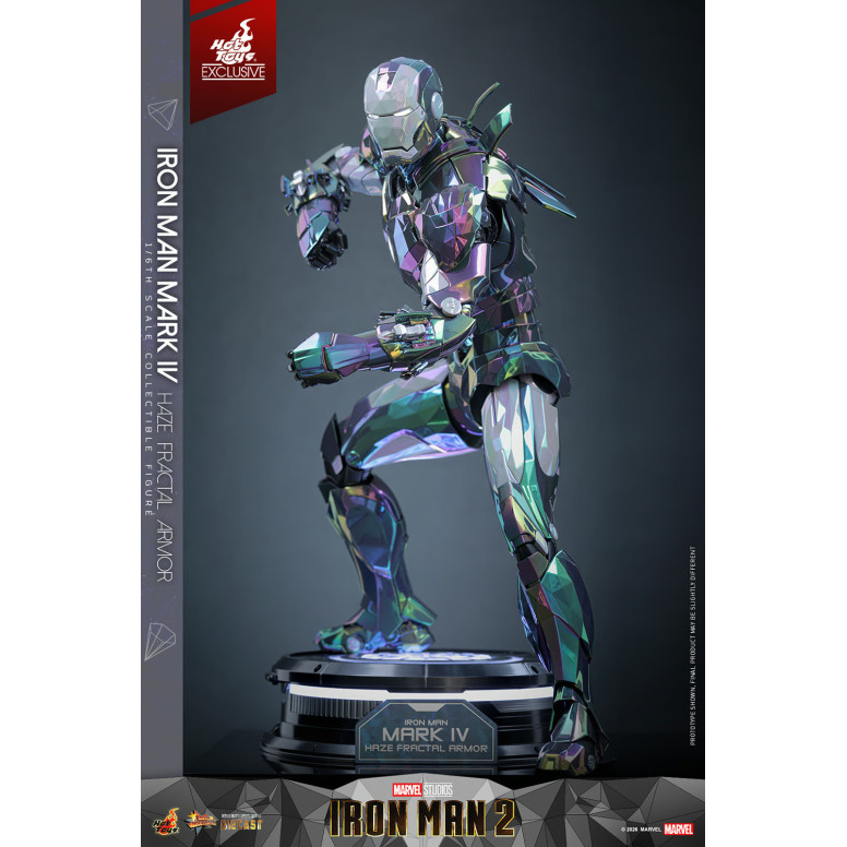 Hot Toys Iron Man 2 - Iron Man Mark IV (armatura frattale Haze) Die Cast Hot Toys Exclusive MMS 1/6