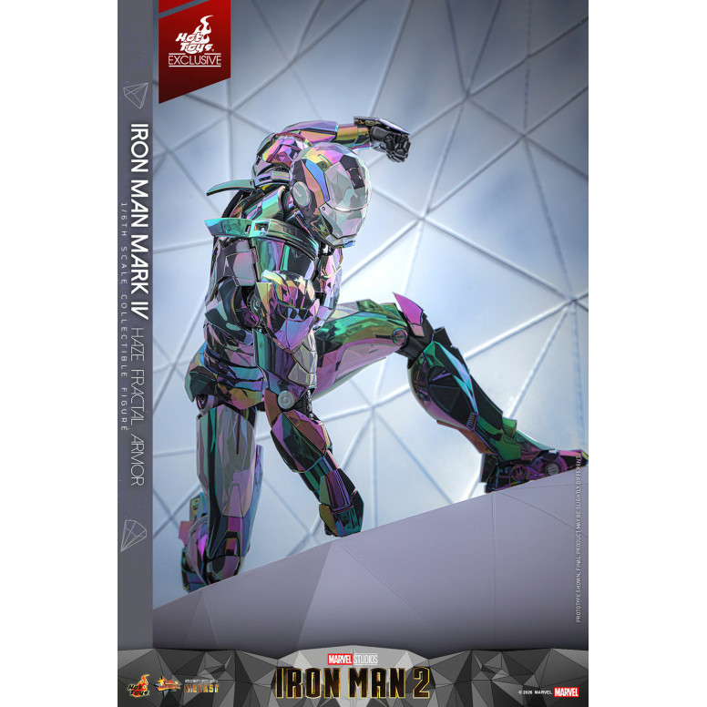 Hot Toys Iron Man 2 - Iron Man Mark IV (armatura frattale Haze) Die Cast Hot Toys Exclusive MMS 1/6