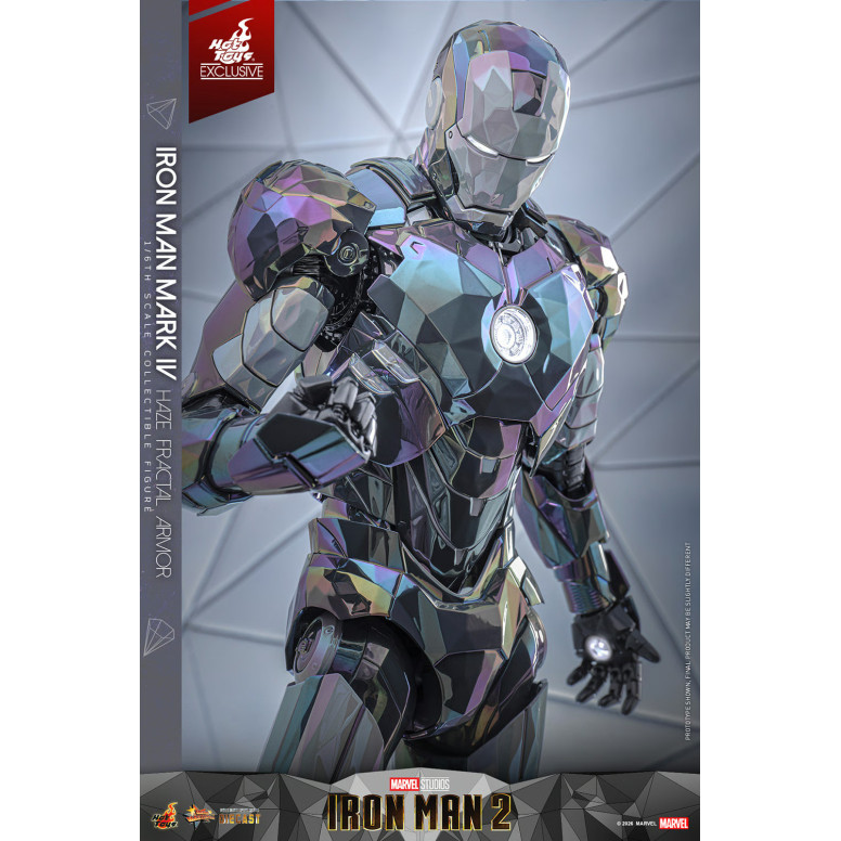 Hot Toys Iron Man 2 - Iron Man Mark IV (armatura frattale Haze) Die Cast Hot Toys Exclusive MMS 1/6