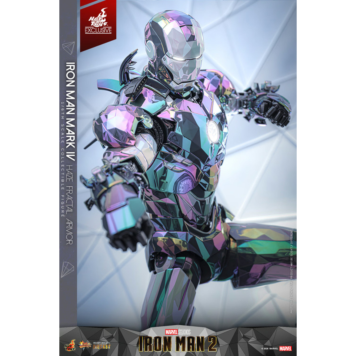 Hot Toys Iron Man 2 - Iron Man Mark IV (armatura frattale Haze) Die Cast Hot Toys Exclusive MMS 1/6