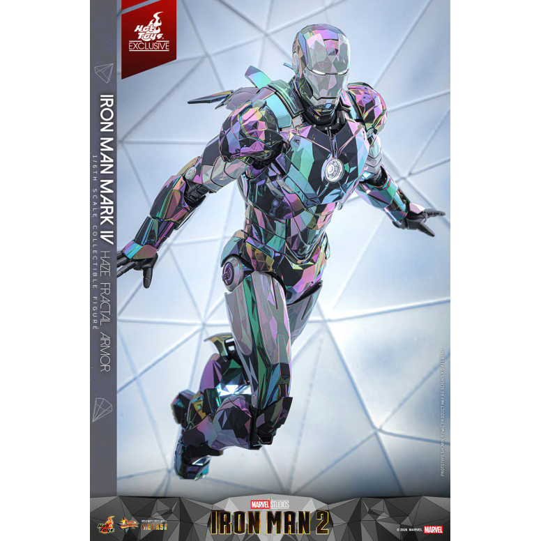 Hot Toys Iron Man 2 - Iron Man Mark IV (armatura frattale Haze) Die Cast Hot Toys Exclusive MMS 1/6