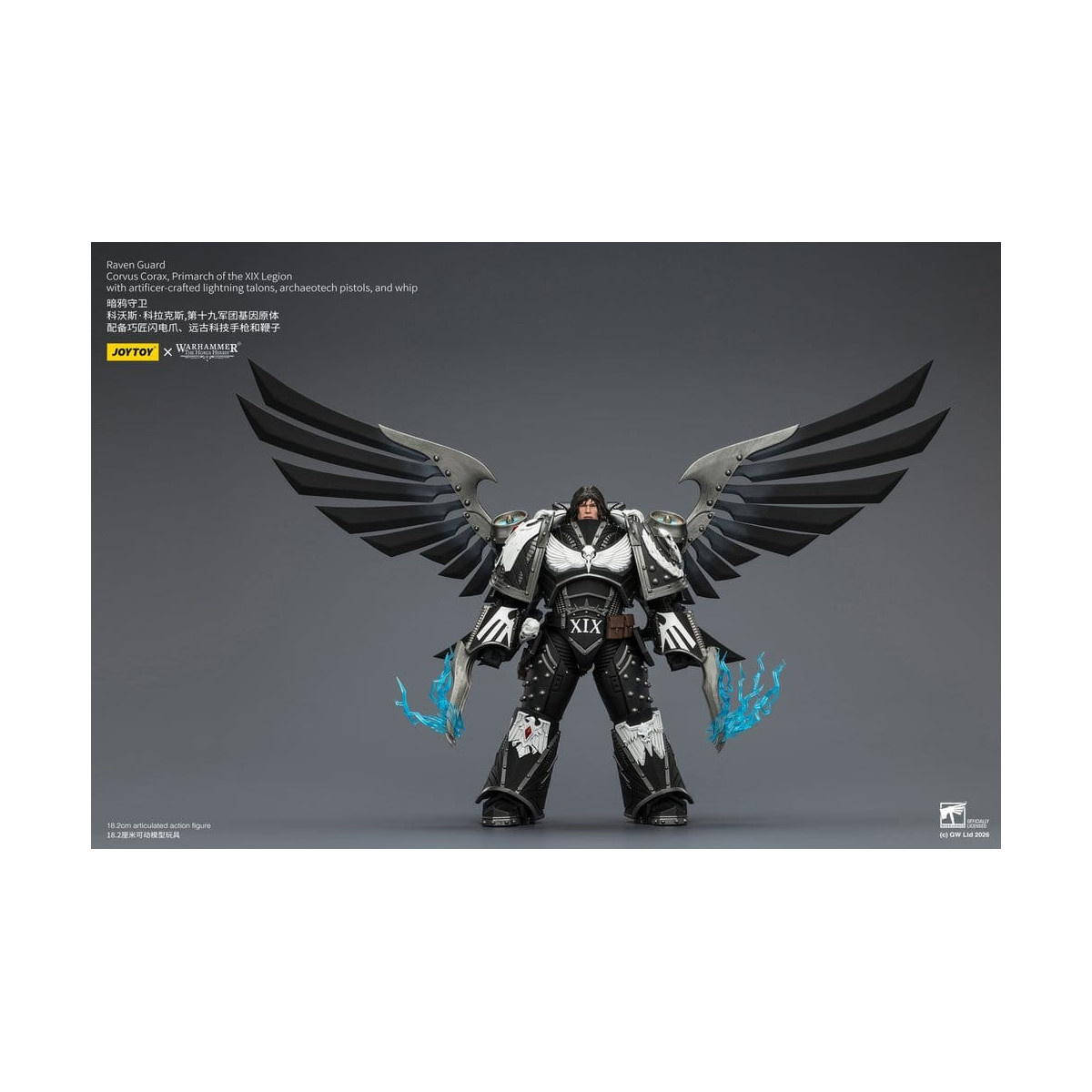 JoyToy Space Marines - Guardia del Corvo - Corvus Corax, Primarca della XIX Legione 1/18 - Warhammer 40k