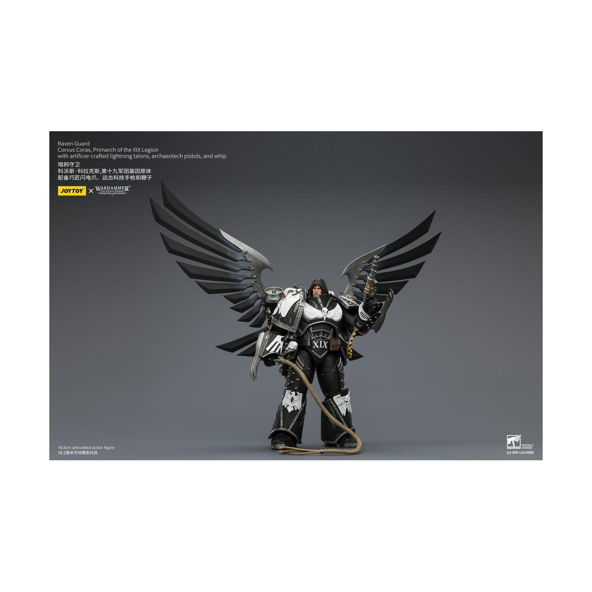 JoyToy Space Marines - Guardia del Corvo - Corvus Corax, Primarca della XIX Legione 1/18 - Warhammer 40k