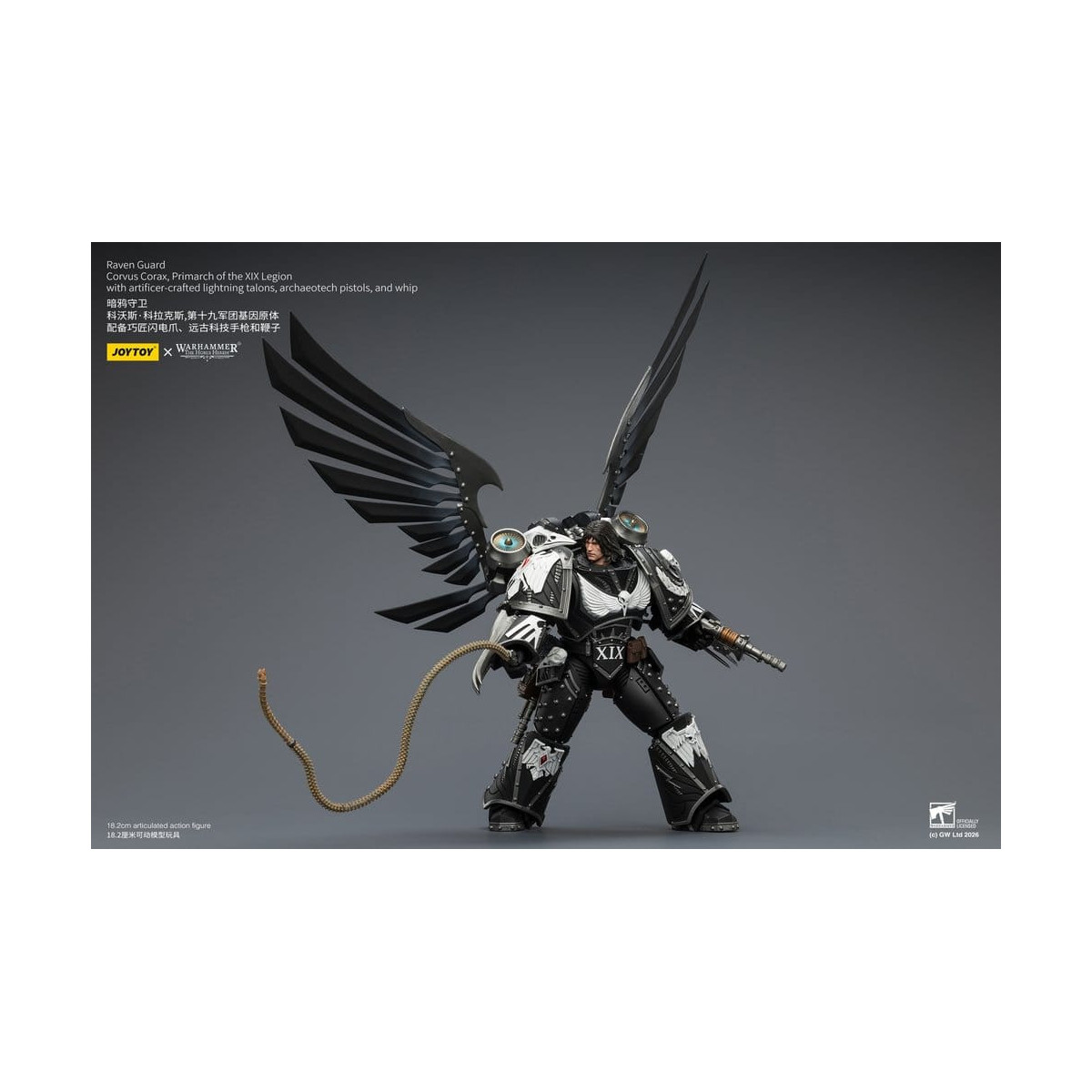 JoyToy Space Marines - Guardia del Corvo - Corvus Corax, Primarca della XIX Legione 1/18 - Warhammer 40k