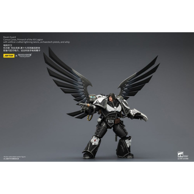 JoyToy Space Marines - Guardia del Corvo - Corvus Corax, Primarca della XIX Legione 1/18 - Warhammer 40k