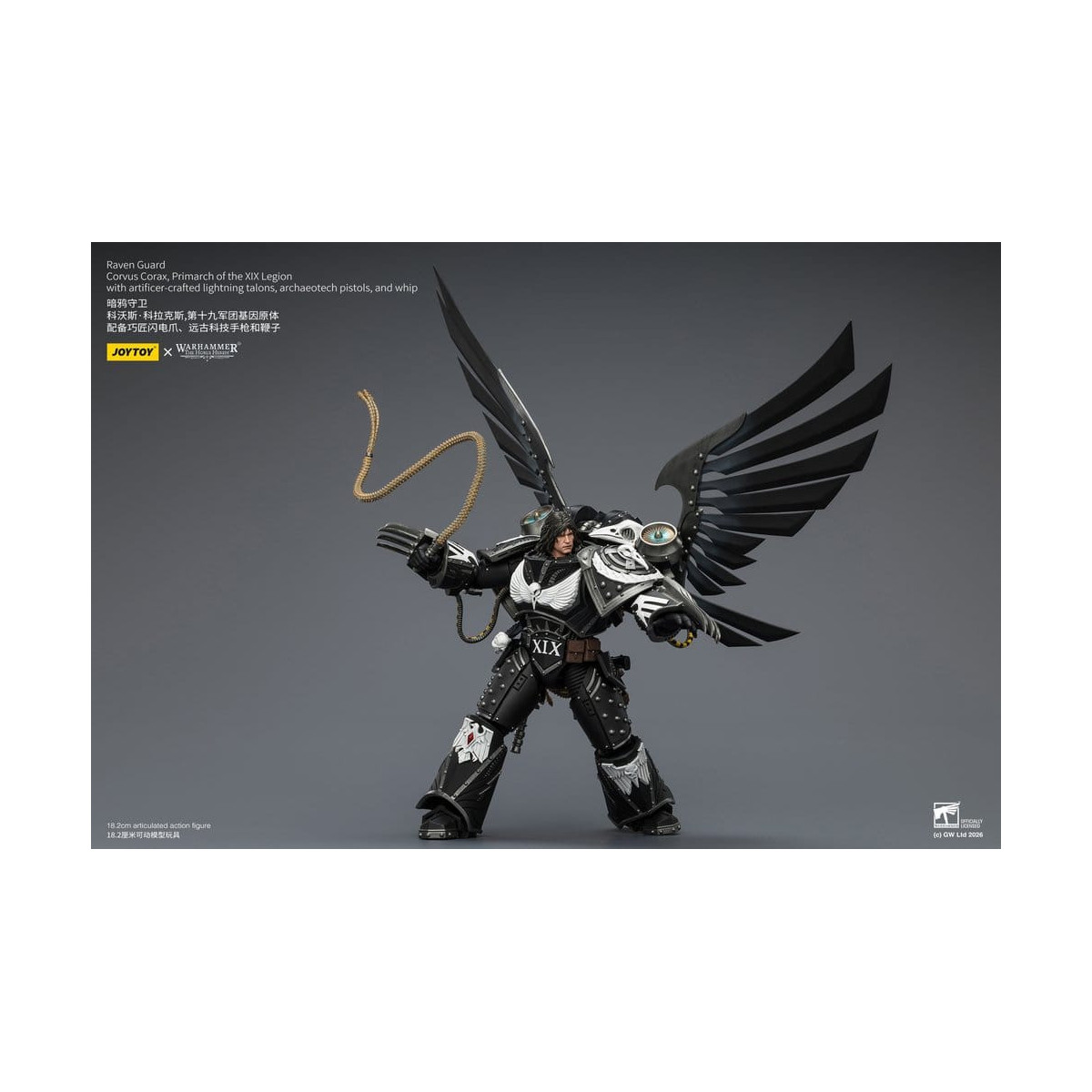 JoyToy Space Marines - Guardia del Corvo - Corvus Corax, Primarca della XIX Legione 1/18 - Warhammer 40k