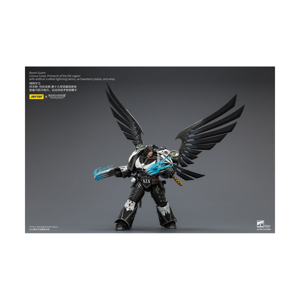 JoyToy Space Marines - Guardia del Corvo - Corvus Corax, Primarca della XIX Legione 1/18 - Warhammer 40k